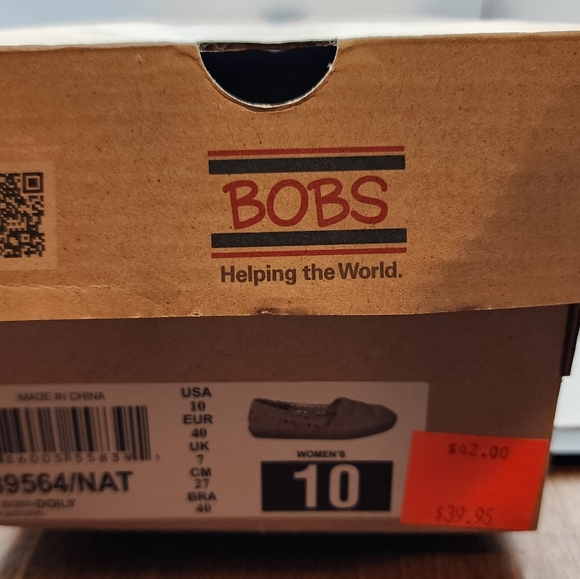 NWT Bobs lace crochet loafer Casual shoes 10 Natural Douly Flats cream Cottage - Picture 2 of 14